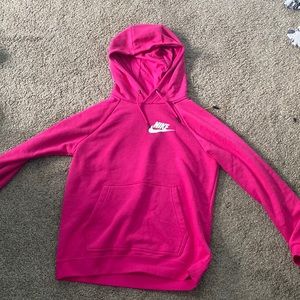 PINK NIKE HOODIE